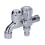 Robinet d'eau en acier inoxydable G1/2, à double usage, 13,5  10 cm 2
