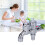 Robinet d'eau en acier inoxydable G1/2, à double usage, 13,5  10 cm 16