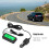 Mini Thermometer Electronic Temperature Meter with LCD Display DC12V for Car Indoor OutdoorGreen 8