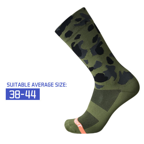 Chaussettes de cyclisme: 50g 15x10cm noir/gris/vert kaki 1