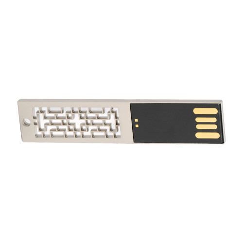 Clé USB en métal USB 2.0 128 Go étanche argentée 2
