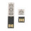 Clé USB en métal USB 2.0 128 Go étanche argentée 8