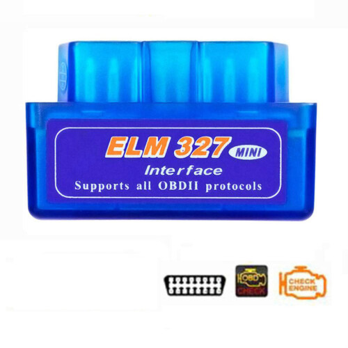 OBD2 V1.5 Bluetooth 5.1 Scanneur bleu 3,2x4,7x2,3 cm 1