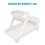 Porte-étiquette blanc 20  15,6 cm, 7,28  4,33 cm / 7,08  4,33 cm 11