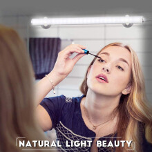 LED Mirror Lights Wireless Portable Rechargeable Vanity Light 3 Brightness Touch Control Makeup Light for Bathroom Dressing Room