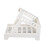 Porte-étiquette blanc 20  15,6 cm, 7,28  4,33 cm / 7,08  4,33 cm 16