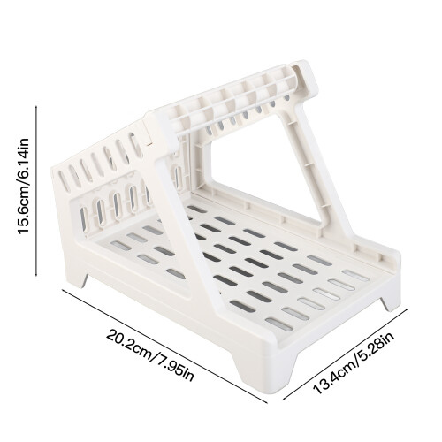 Porte-étiquette blanc 20  15,6 cm, 7,28  4,33 cm / 7,08  4,33 cm 1