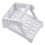 Porte-étiquette blanc 20  15,6 cm, 7,28  4,33 cm / 7,08  4,33 cm 1