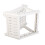 Porte-étiquette blanc 20  15,6 cm, 7,28  4,33 cm / 7,08  4,33 cm 15