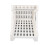 Porte-étiquette blanc 20  15,6 cm, 7,28  4,33 cm / 7,08  4,33 cm 10