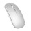 Mouse sottile 2.4G BT5.0 500mAh 112x58x25 Argento 7