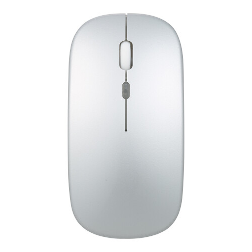 Mouse sottile 2.4G BT5.0 500mAh 112x58x25 Argento 2