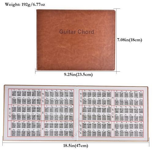 6 String Acoustic / Classical / Electric Guitar Chord Book Paperback Chart 1