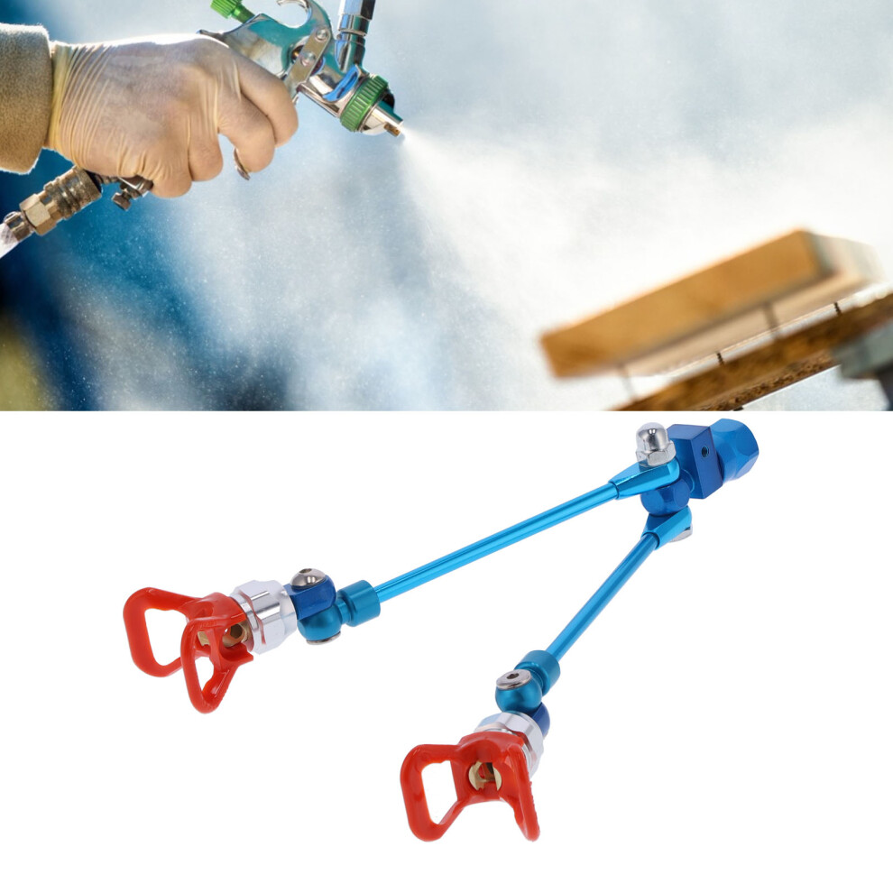 Airless Paint Spray Gun Double Nozzle Pole Metal Extension Accessory Replacement 8411322634033