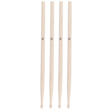 2 Paar 5A Ahorn Schlagzeugsticks mit Aufbewahrungstasche, 41cm, 14mm Durchmesser