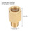 Laiton 1/8 NPT à 1/8 BSPT Pression d'huile 25 mm 8