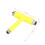Skate Tool MultiFunction Portable Skateboard TType Hex Key Kit Fastener Hardware Yellow 12