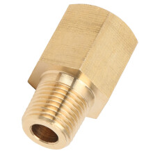 Ottone 1/8 NPT-1/8 BSPT Adattatore per indicatore di temperatura dell'olio 25mm