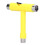 Skate Tool MultiFunction Portable Skateboard TType Hex Key Kit Fastener Hardware Yellow 5