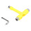 Skate Tool MultiFunction Portable Skateboard TType Hex Key Kit Fastener Hardware Yellow 14