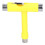 Skate Tool MultiFunction Portable Skateboard TType Hex Key Kit Fastener Hardware Yellow 16