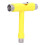 Skate Tool MultiFunction Portable Skateboard TType Hex Key Kit Fastener Hardware Yellow 15