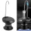 Pompe à eau de bureau USB 18650 0.3-1.8L 15x41cm Noir 14
