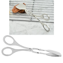 Clip per pane in acciaio inox SS-01 80 g 18x3,5x7 cm Argento