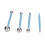 4 pezzi 8-teste blu in acciaio inossidabile strumenti per scolpire con teste a sfera 1