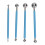 4 pezzi 8-teste blu in acciaio inossidabile strumenti per scolpire con teste a sfera 2