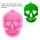 Stampo in silicone a forma di teschio 33 g -40C/230C 7
