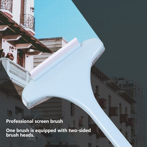Multifunctional Screen Brush Hangable Wet Dry Cleaning Mesh Screen Cleaning Handheld Glass Scraper 2