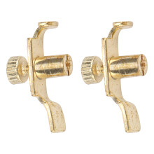 2 pezzi Clip regolatore fine in metallo per erhu - dorato