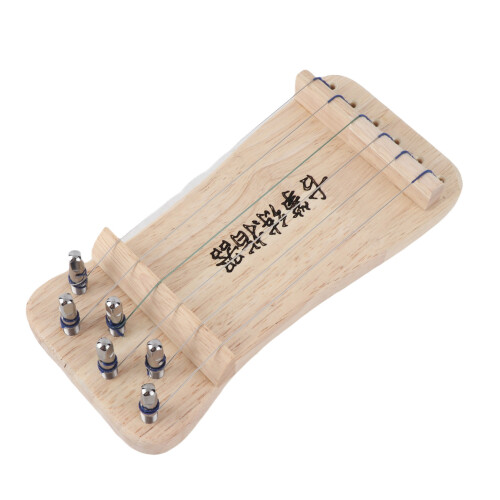 Allenatore di dita per zither a sei corde, colore legno, 21  9,5 cm 2