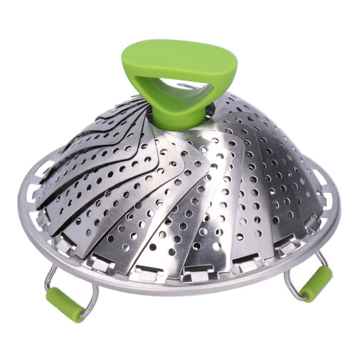 Support de cuisson à la vapeur pliable en acier inoxydable - 8,5 oz/242 g 1