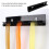 Porta extension per capelli a forma a U, 30x4x6 cm, Nero 12