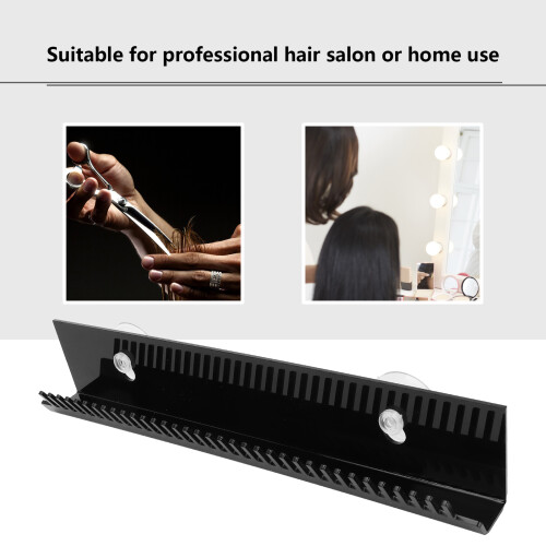 Porta extension per capelli a forma a U, 30x4x6 cm, Nero 2