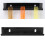 Porta extension per capelli a forma a U, 30x4x6 cm, Nero 16