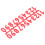 Confezione da 10 etichette numeriche in plastica rosse 22,2 x 7,5 cm Beehive 6