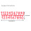 Confezione da 10 etichette numeriche in plastica rosse 22,2 x 7,5 cm Beehive 3