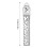 Righello metallico multifunzionale: 14,8 cm / 5,8 in 5