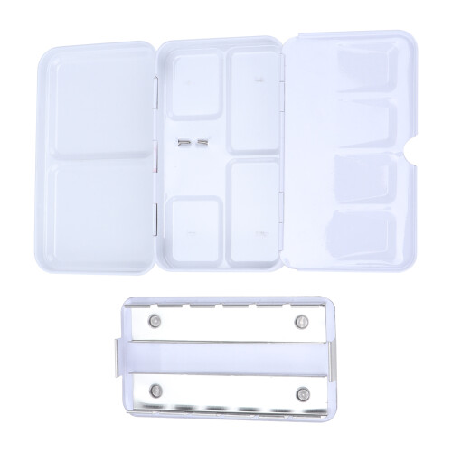 Paint Box Iron Multicolored ThreeFolding Portable Watercolor Packaging Pigment Case