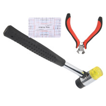 Guitar Repair Tool Set KnockResistant Ergonomic Handle with Double Head Hammer Kit for Bass