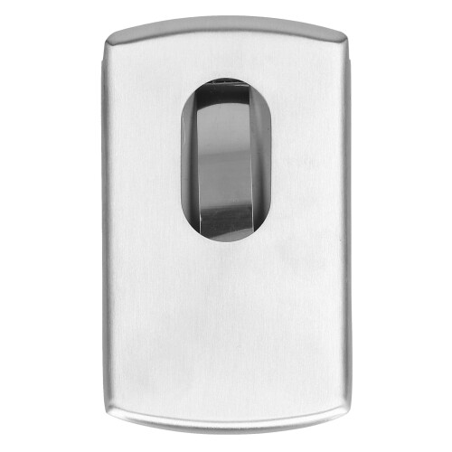 Porte-cartes à pression 10 x 6,2 x 0,6 cm argent 1