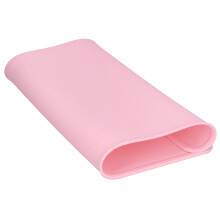 Silicone Placemat Waterpoof NonSlip Table Mat Heat Insulation Pad for Primary School Students 41x31x1cm(Dark Pink )