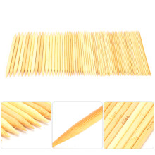Ensemble de 75 aiguilles à double pointe en bambou carbonisé – 20 cm – 2,0–10,0 mm