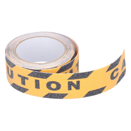 Ruban antidérapant PVC 4,8cmx5m 0,75mm Noir/Jaune 1