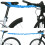 Ceinture élastique de traction pour VTT 1,7 m-3,0 m Noir 6