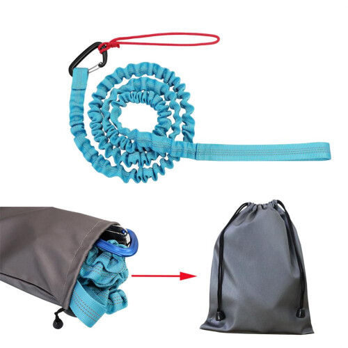 Ceinture élastique de traction pour VTT 1,7 m-3,0 m Noir