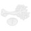 2 pezzi portagioie in silicone trasparente 165x217x8mm 1